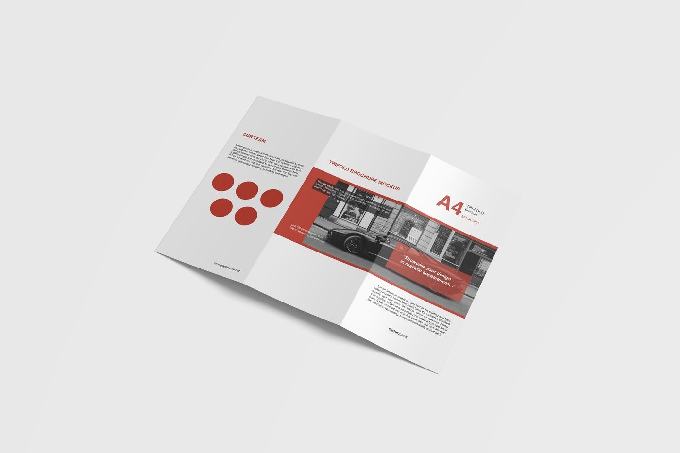 Tri Fold Brochure Mockup Psd Free