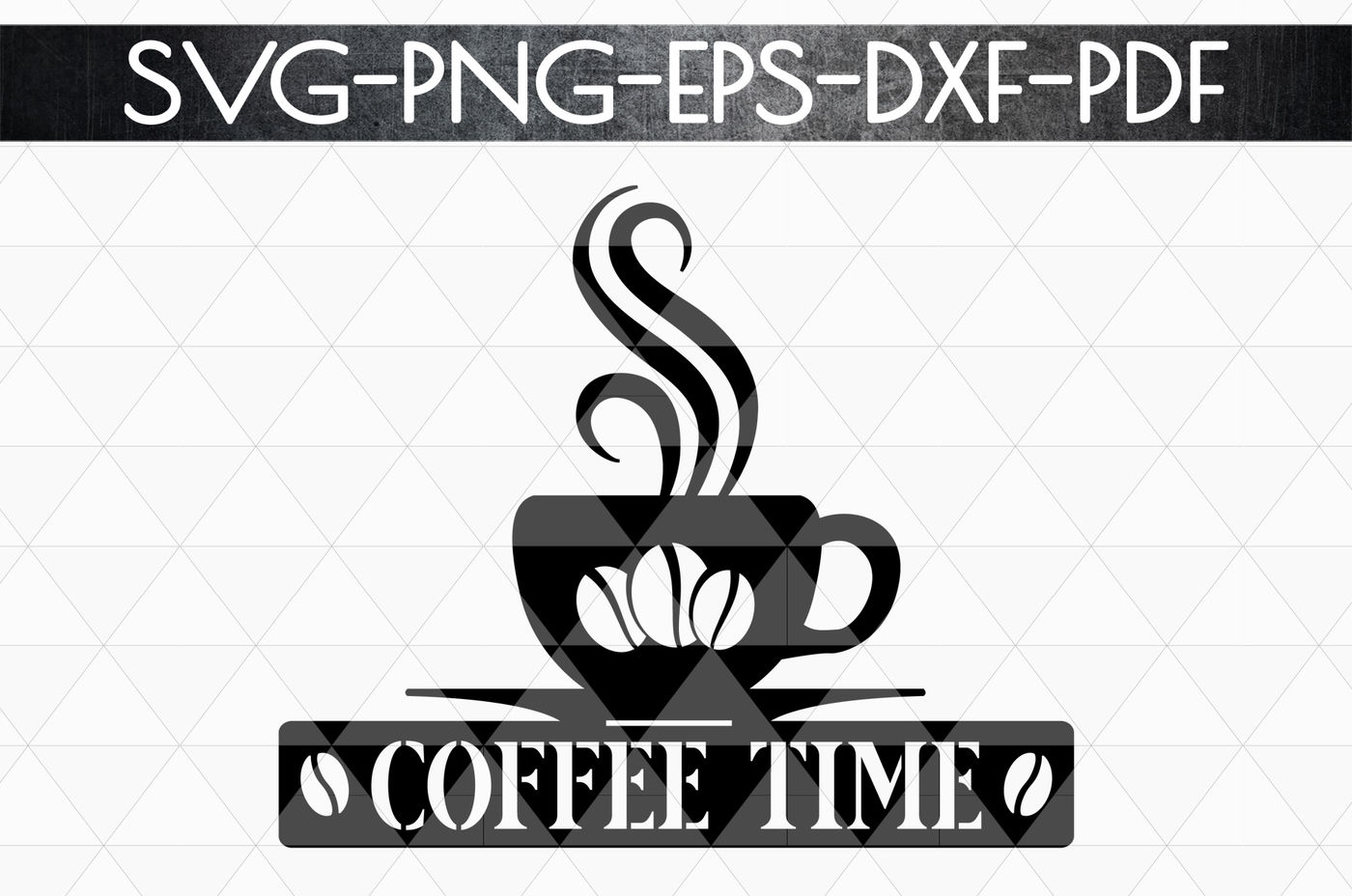 Download Coffee Time Sign Papercut Template, Cafe Decor SVG, EPS ...