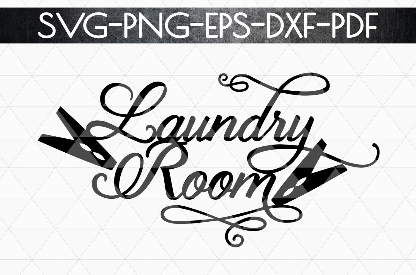 Download Laundry Room Sign Papercut Template, Home Decor SVG, DXF, PDF By Mulia Designs | TheHungryJPEG.com