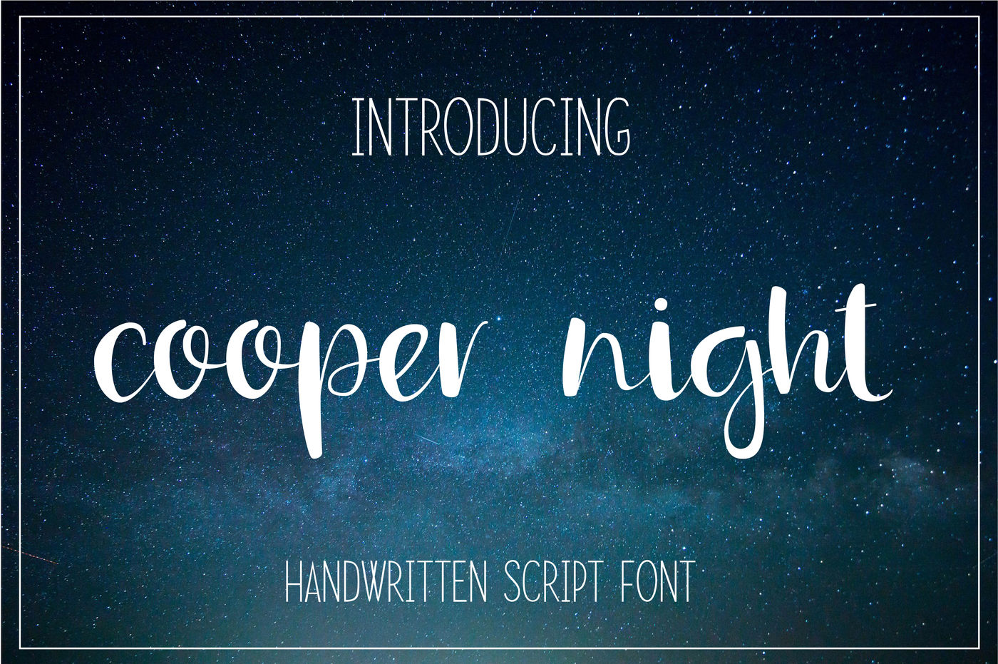 Cooper Night Brush Script Font By Sunday Nomad Thehungryjpeg Com