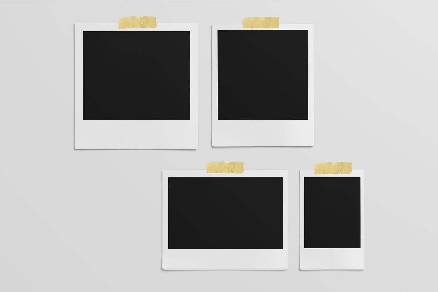 Polaroid Mockup (4 Sizes) By Graphiccrew | TheHungryJPEGcom