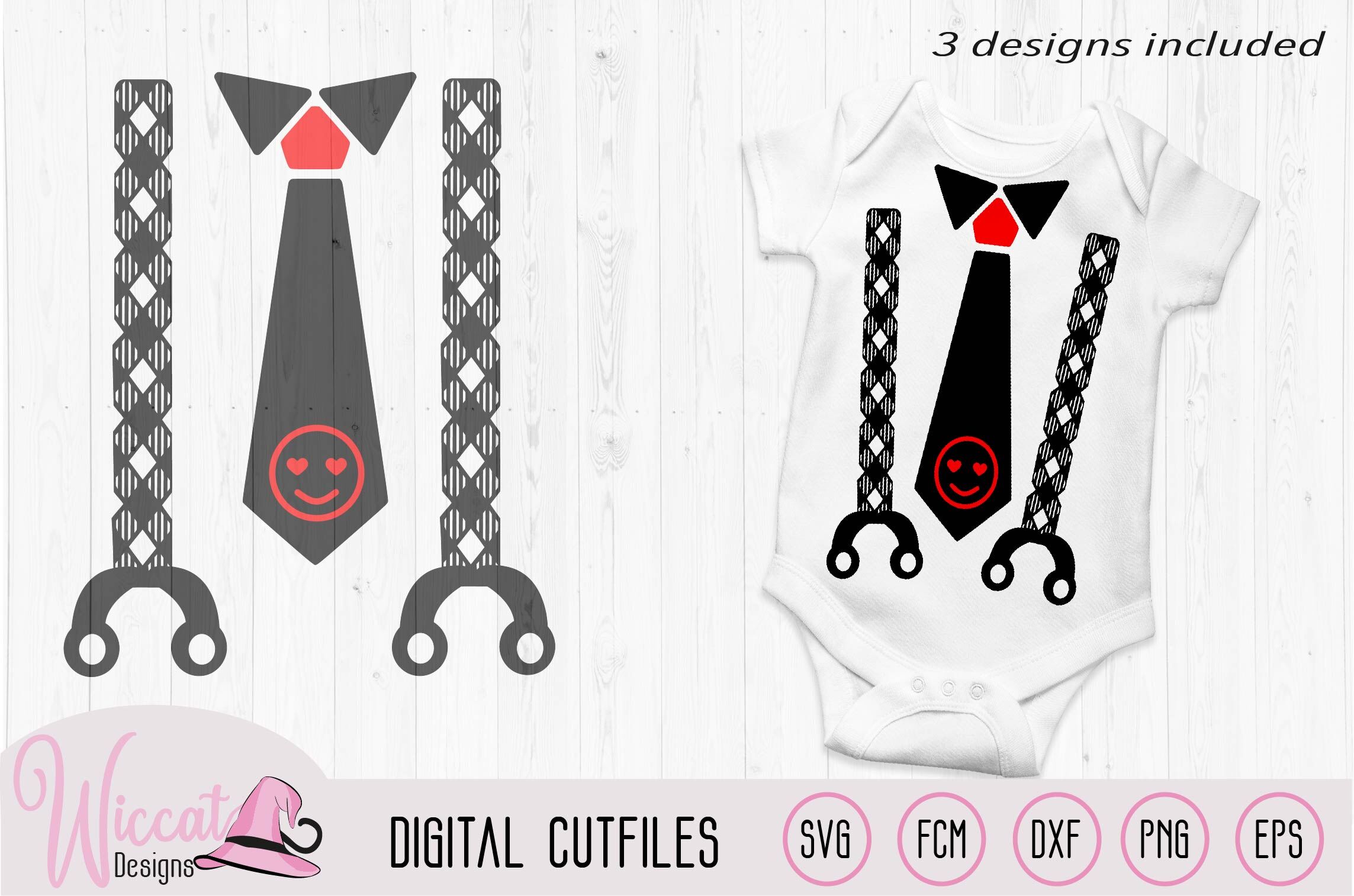 Valentine Baby Tie And Suspender Svg By Wiccatdesigns Thehungryjpeg Com
