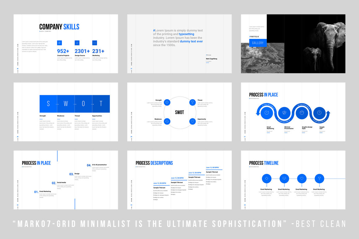 Минималистичная презентация в powerpoint шаблоны