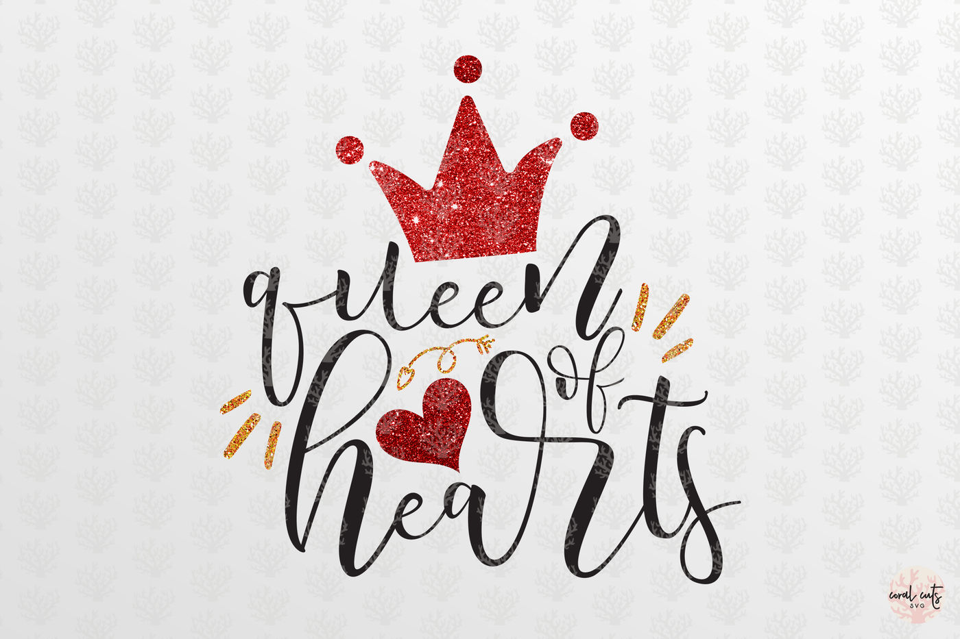 Download Queen Of Heart - Love SVG EPS DXF PNG By CoralCuts ...