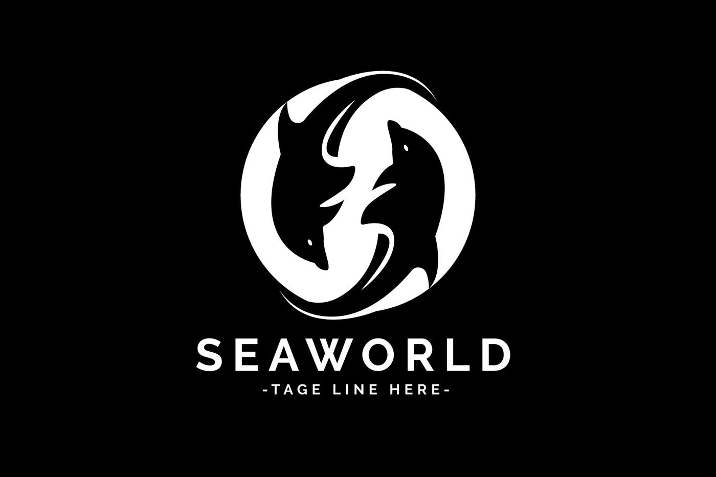 Sea world Logo template By Cempluk Studio TheHungryJPEG