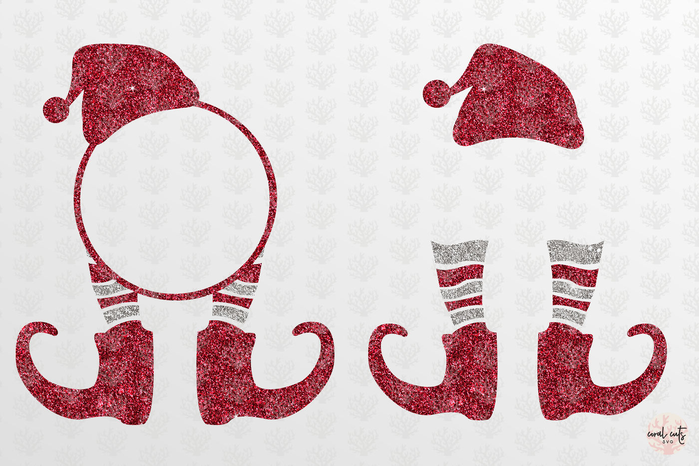 Download Elf Santa Monogram - Christmas SVG EPS DXF PNG By CoralCuts | TheHungryJPEG.com