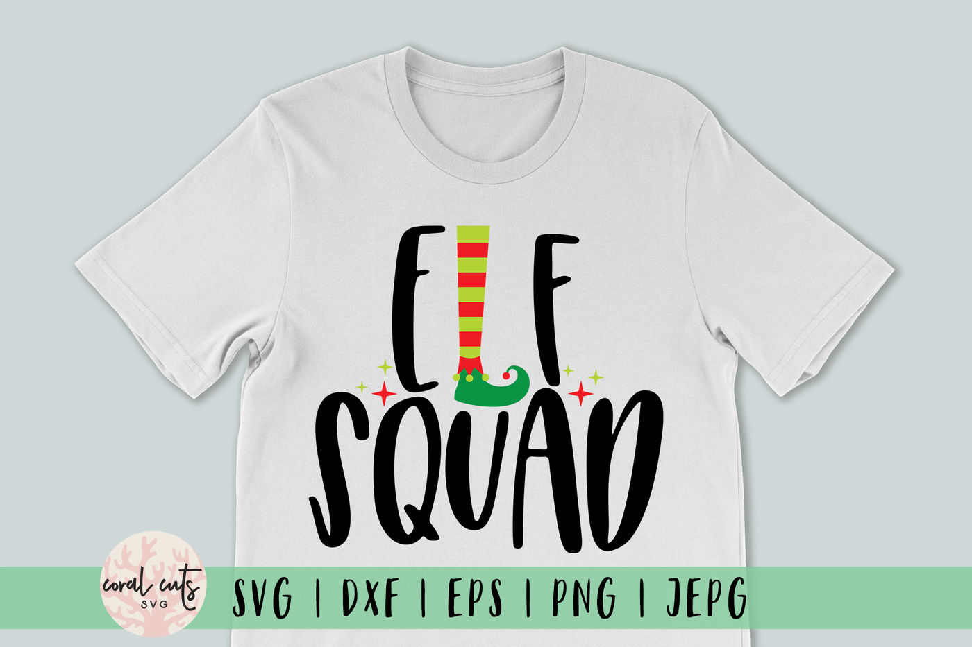 Elf Squad Christmas Svg Eps Dxf Png By Coralcuts Thehungryjpeg Com