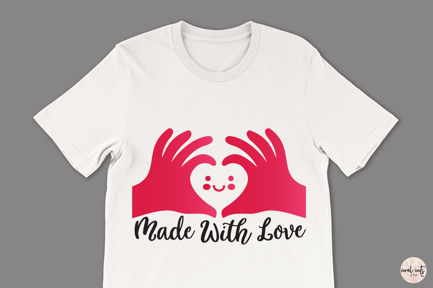 Made With Love Love Svg Eps Dxf Png By Coralcuts Thehungryjpeg Com