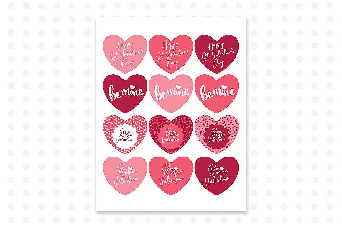 Valentine s Printable Cupcake Toppers By CraftArtShop TheHungryJPEG