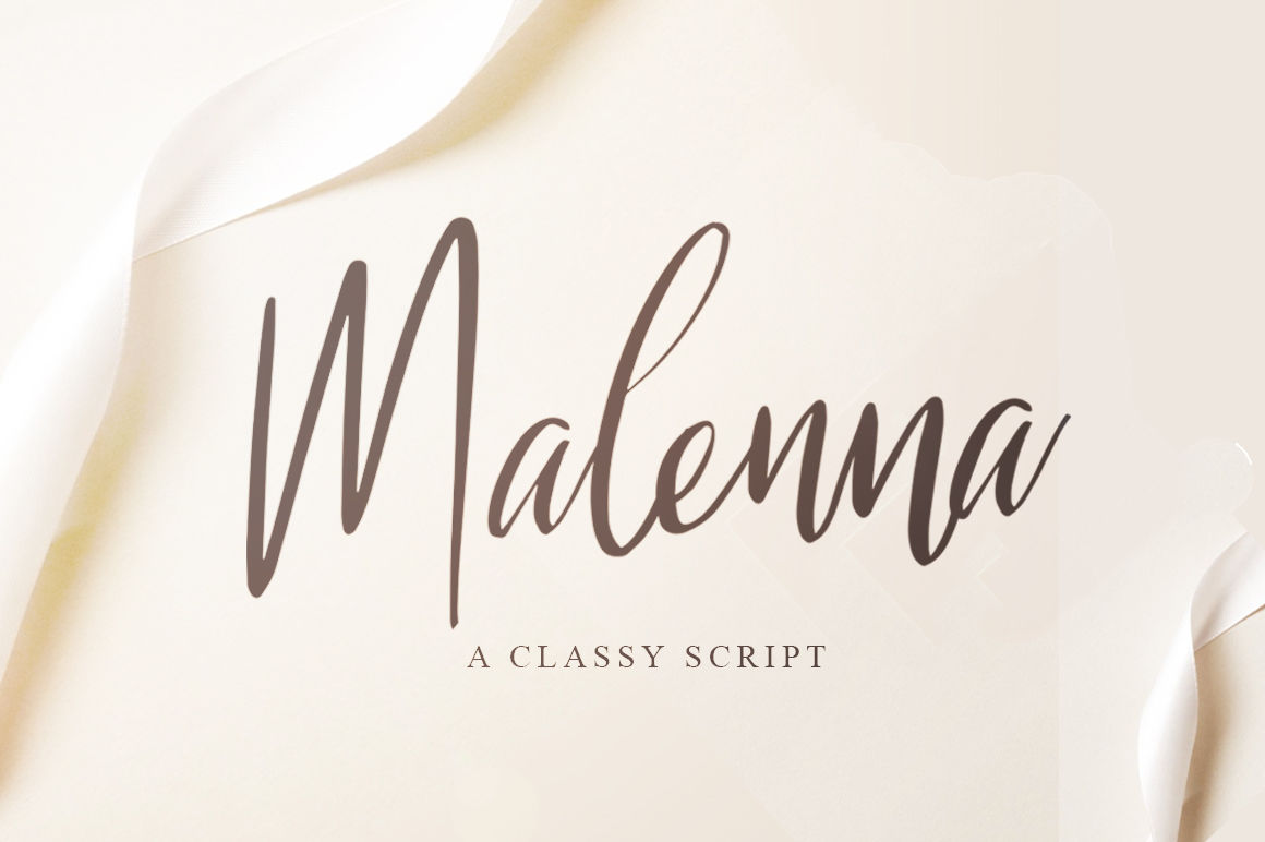 Malenna Script By Indotitas Thehungryjpeg Com