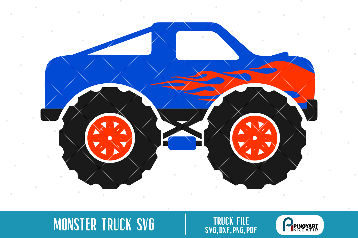 Monster Truck Svg Monster Truck Clip Art Truck Svg Offroad Svg Svg By Pinoyart Thehungryjpeg Com