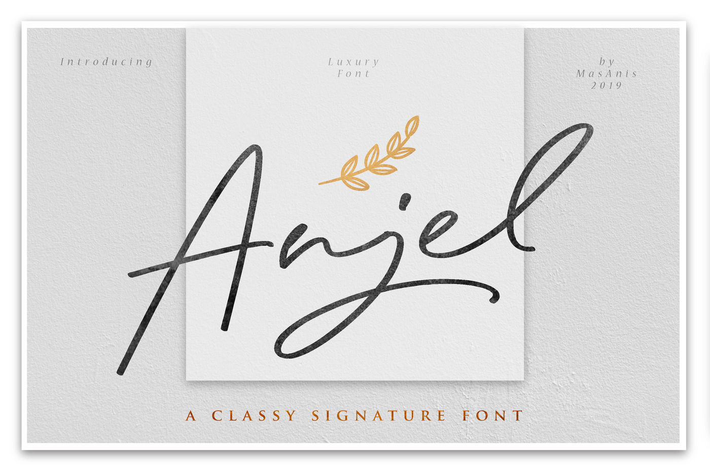 Anjel Classy Signature Font By Mas Anis Thehungryjpeg Com