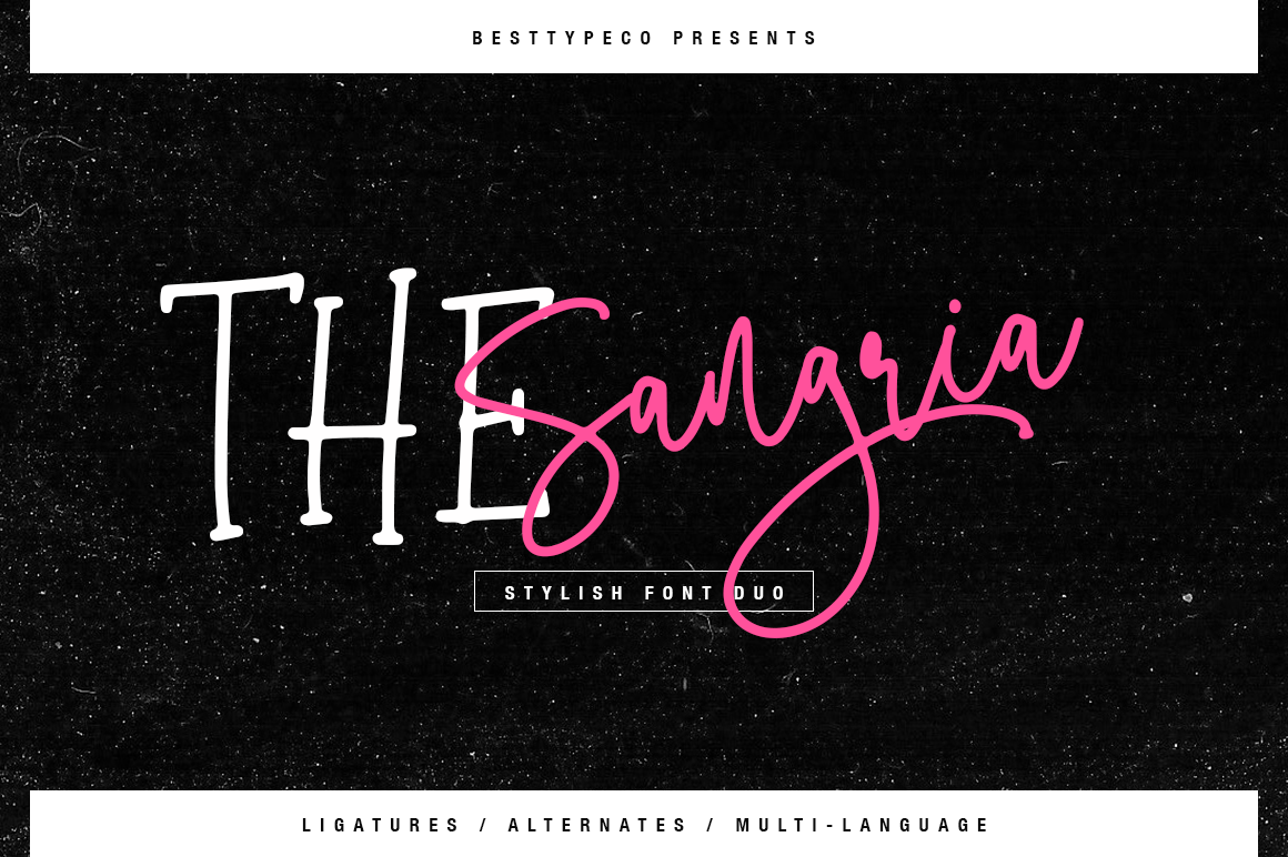 The Sangria Font Duo By Besttypeco Thehungryjpeg Com