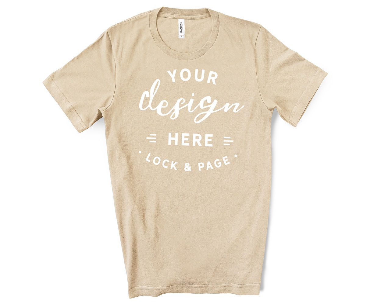 Download Unisex Bella Canvas 3001 T-Shirt Mockup Bundle On White Background By Lock and Page ...