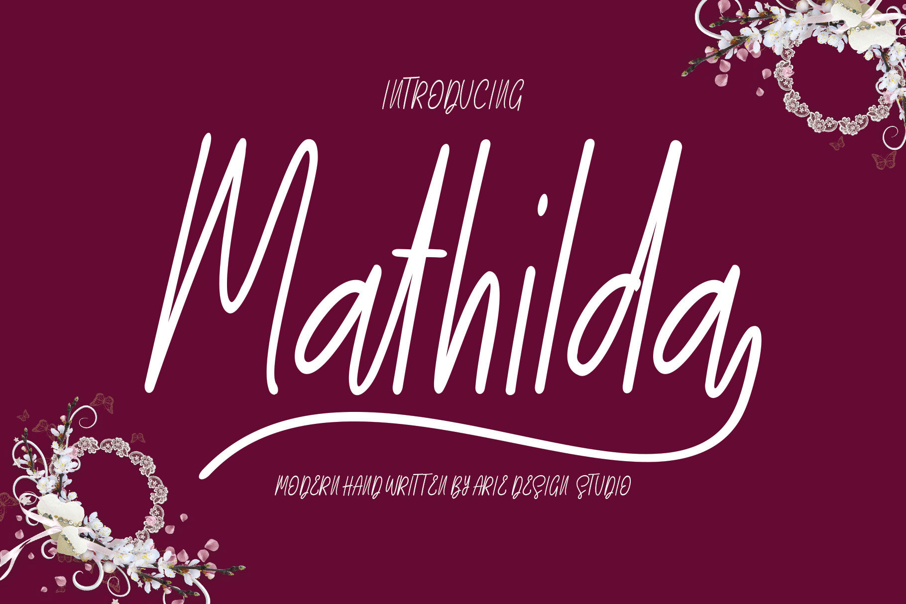 Mathilda Script By Arie Design Thehungryjpeg Com