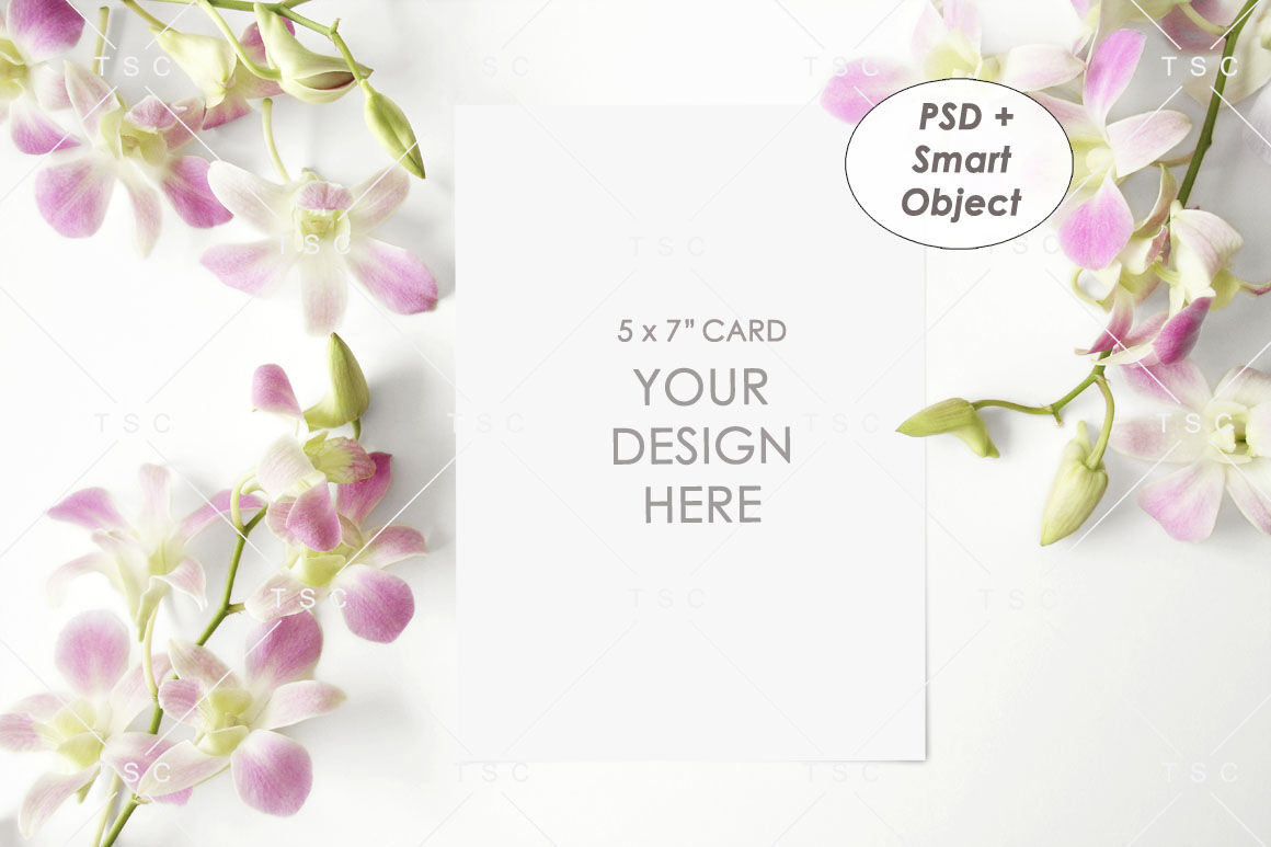 Download 5 X 7 Card Mockup Wedding Invitation Card Save The Date Card By The Sunday Chic Thehungryjpeg Com