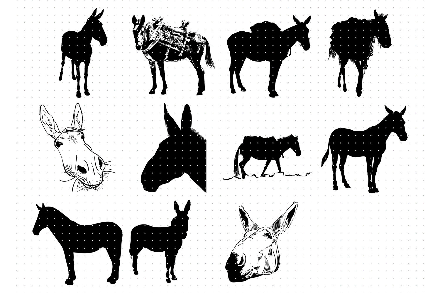 Drawing & Illustration Mule Svg files for cricut download Logo design