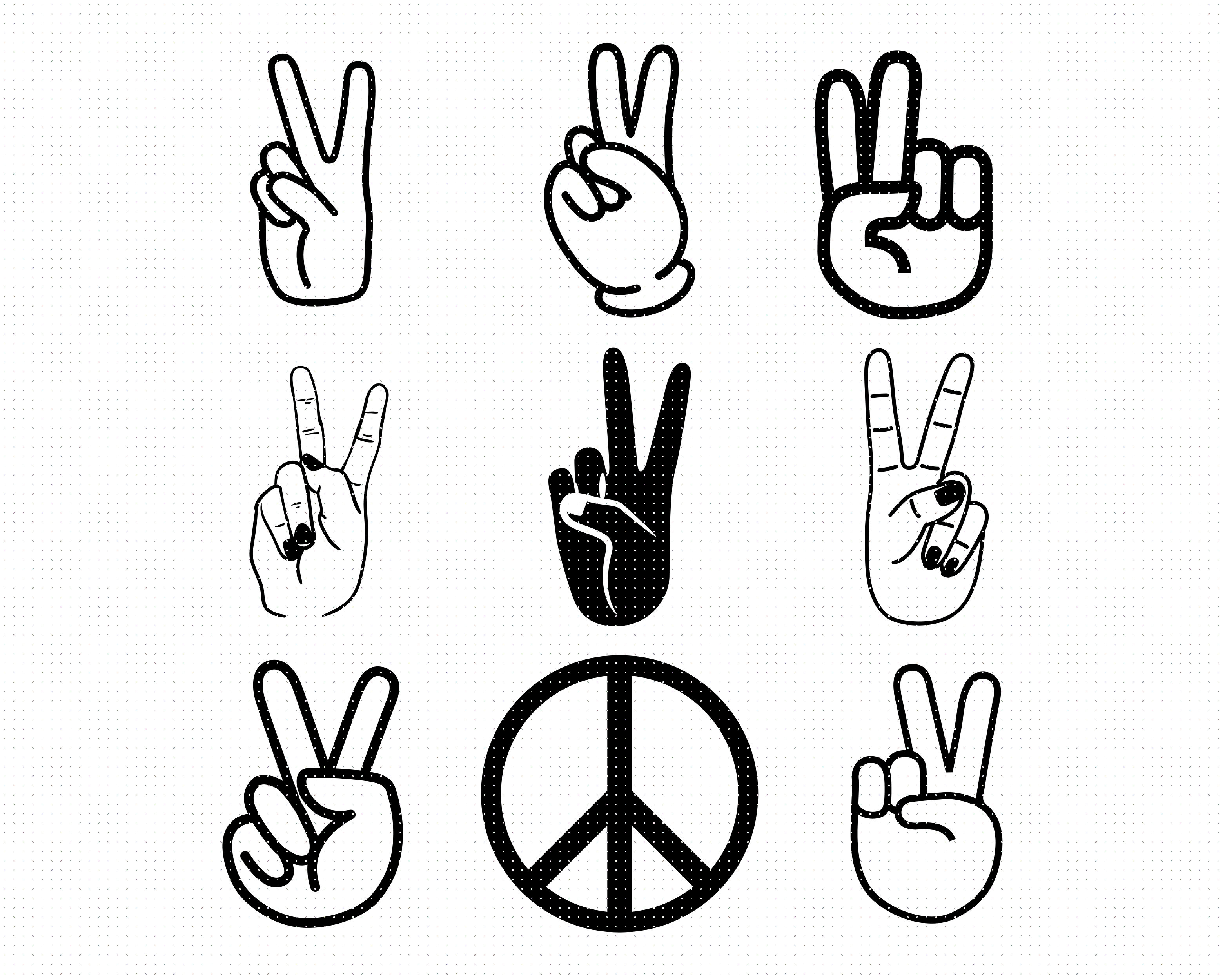 Download peace sign svg, svg files, vector, clipart, cricut, download By CrafterOks | TheHungryJPEG.com