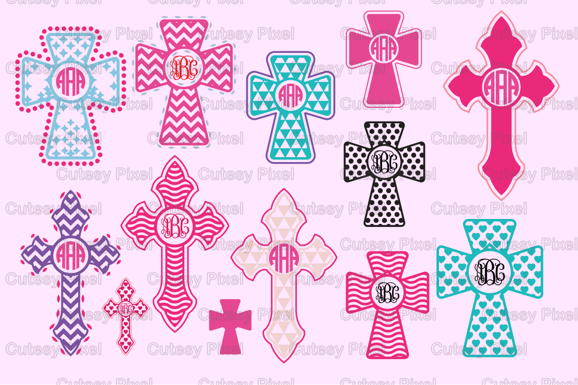 Download Cross Designs Monogram Frames Svg Cutting File Cricut Cross Designs Svg Dxf Cricut Design Space Silhouette Studio Digital Cut Files By Cutesy Pixel Thehungryjpeg Com