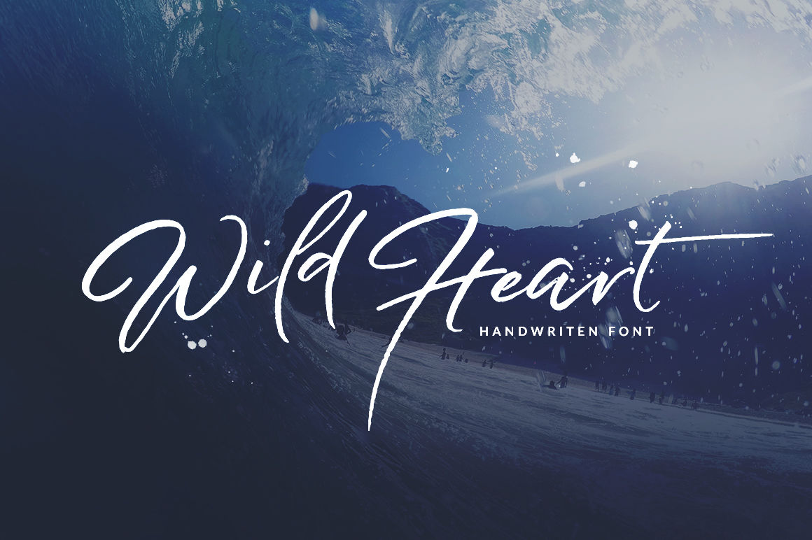 Wild Heart Brush Font Set By Dirtyline Studio Thehungryjpeg Com