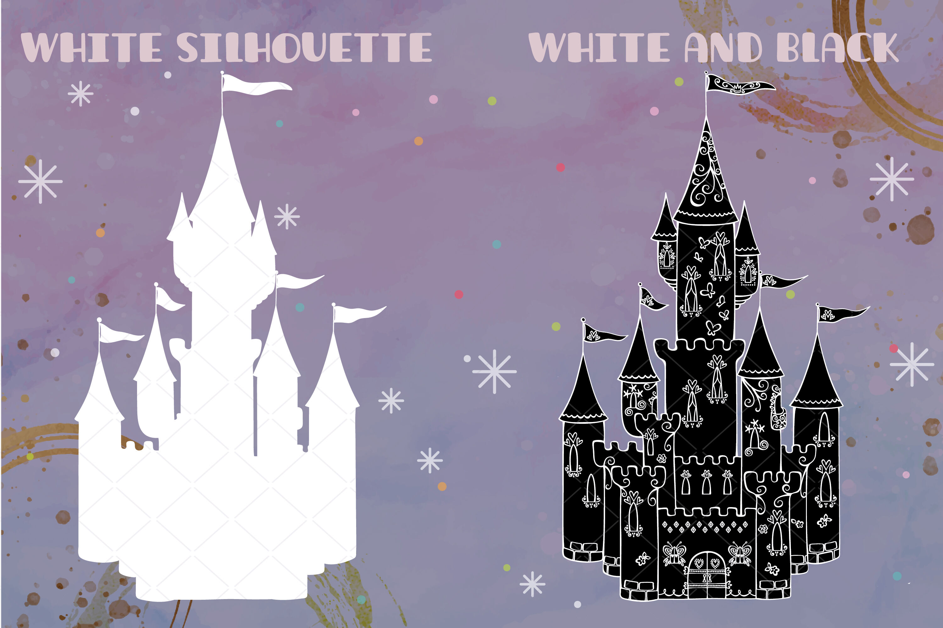 Princess Castle Outline