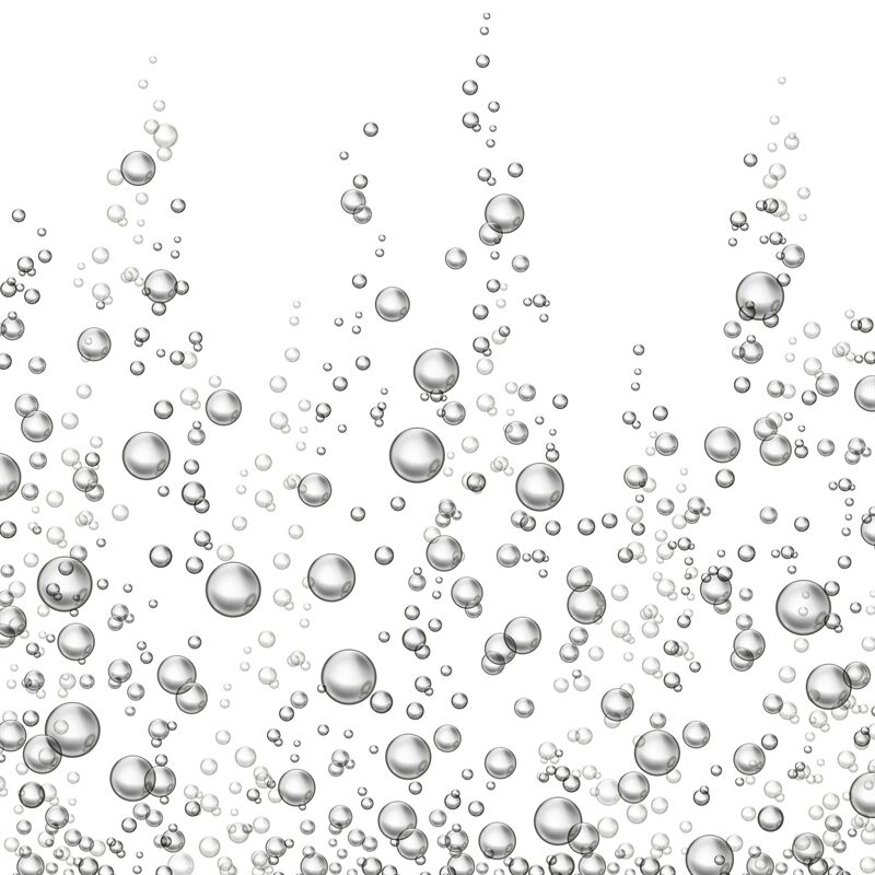 Fizzing oxygen bubbles isolated vector illustration By Microvector ...