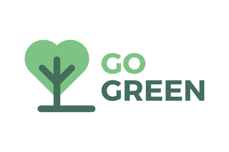 Go Green logo By Imaginicon | TheHungryJPEG.com