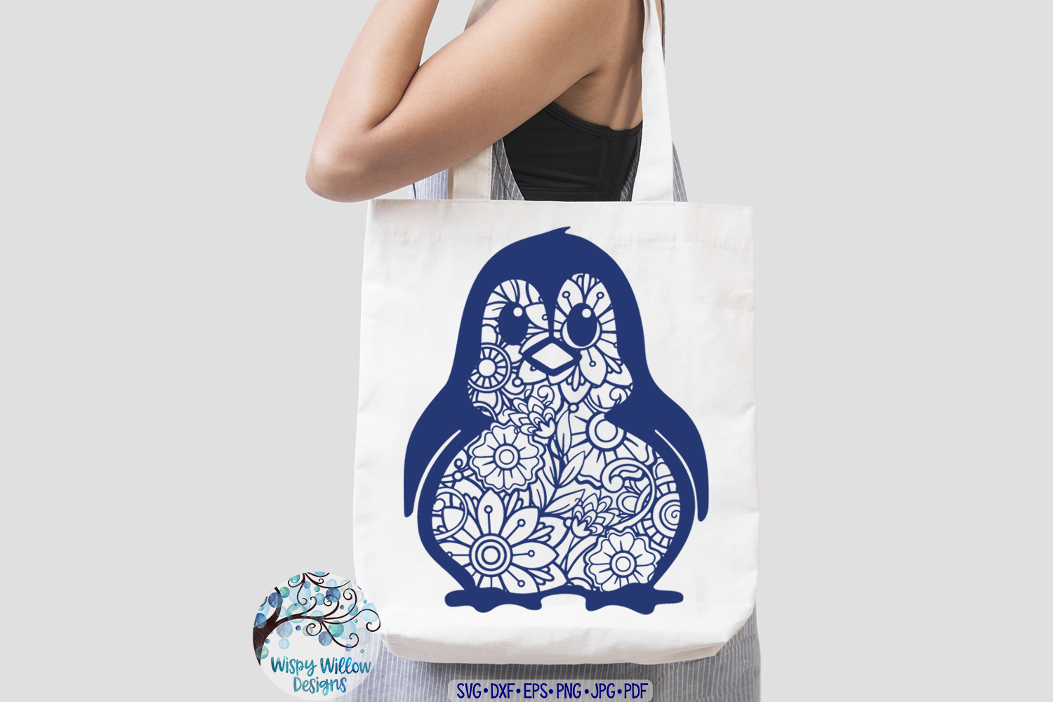 Download Penguin Zentangle Svg Cut File Animal Mandala By Wispy Willow Designs Thehungryjpeg Com
