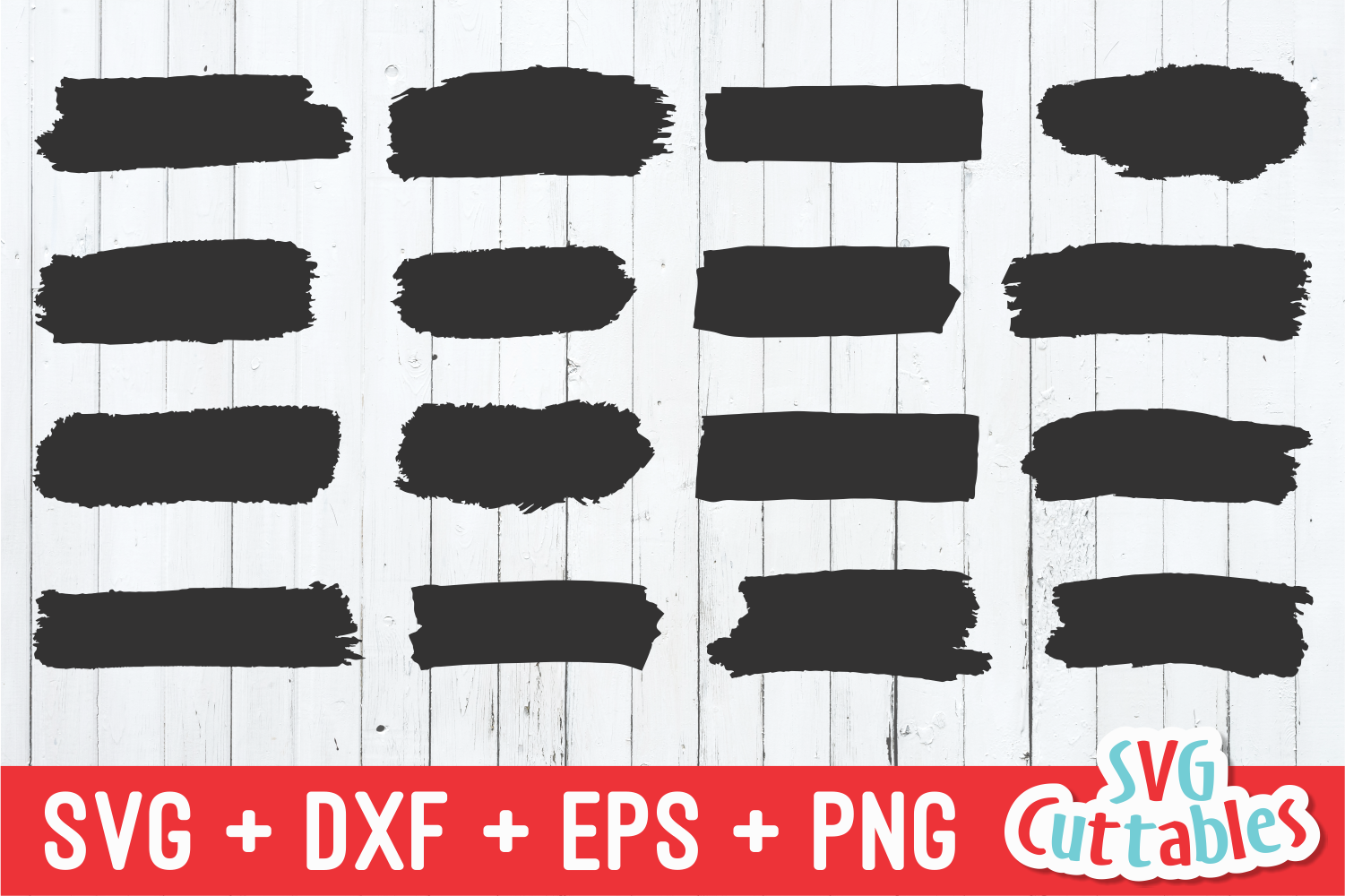 Paint Brush Strokes Svg Cut File By Svg Cuttables Thehungryjpeg Com