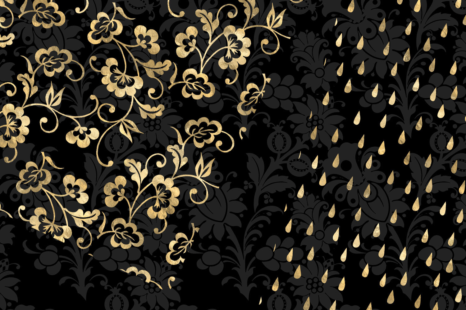 Gold Pattern Overlays By Digital Curio