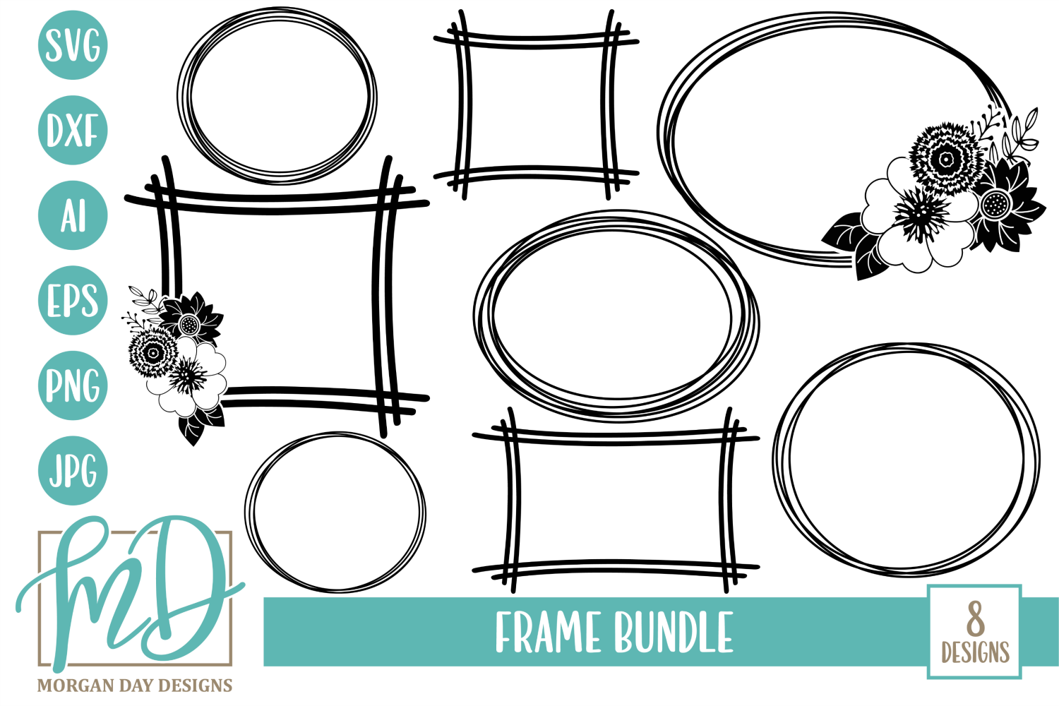Download Frame SVG Bundle By Morgan Day Designs | TheHungryJPEG.com