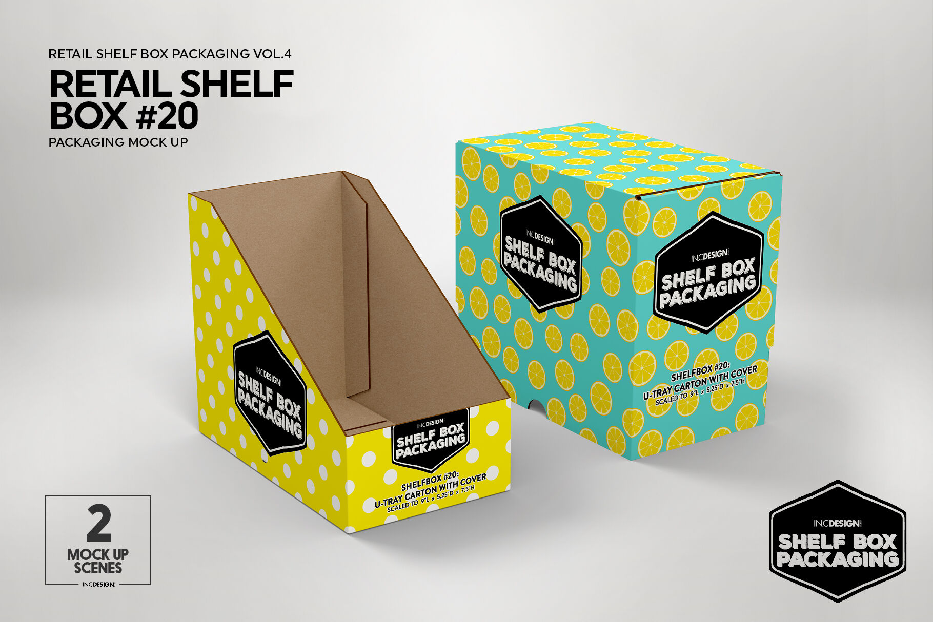 Download Retail Shelf Box 20 Packaging Mockup By INC Design Studio | TheHungryJPEG.com