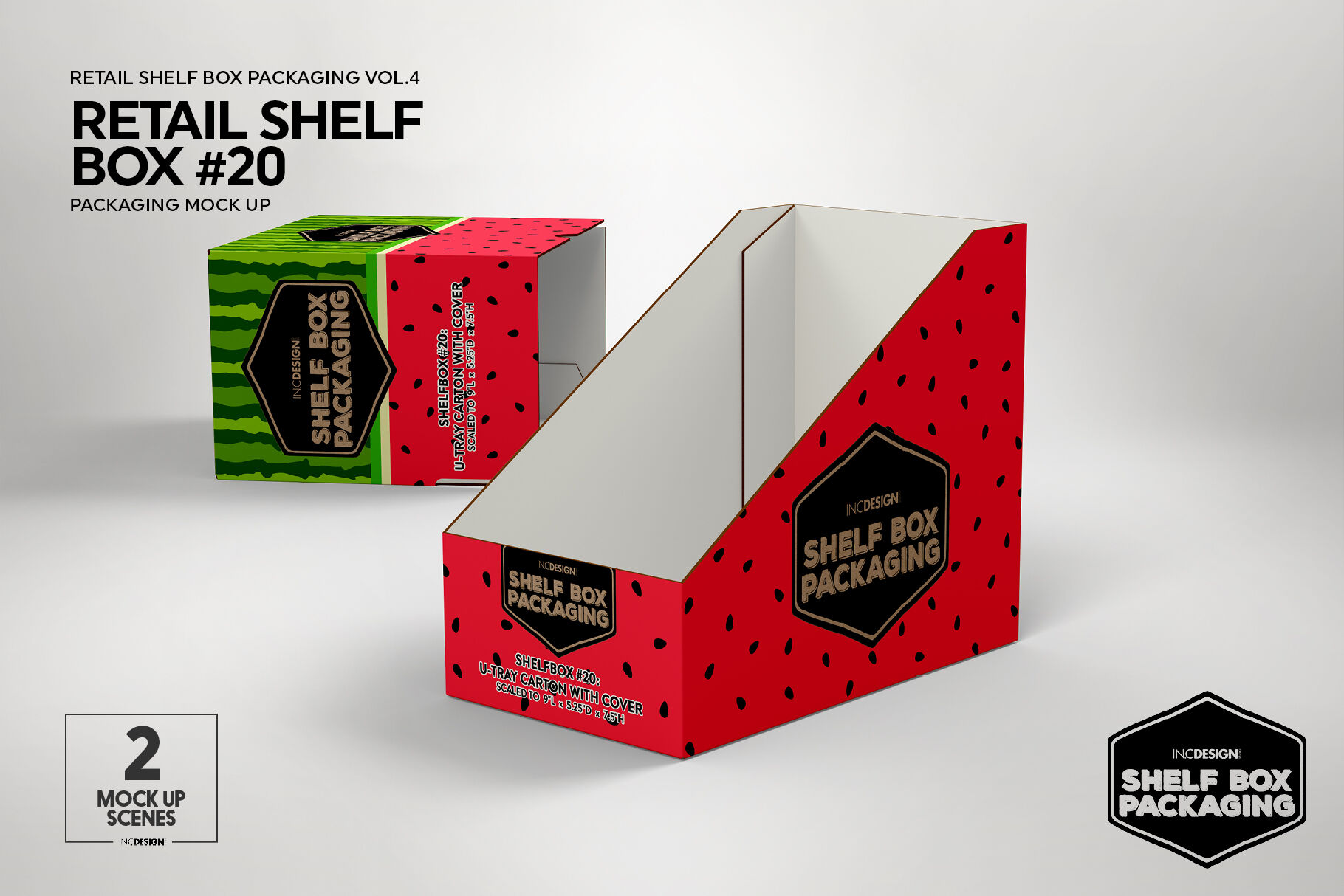 Retail Shelf Box 20 Packaging Mockup By INC Design Studio | TheHungryJPEG.com