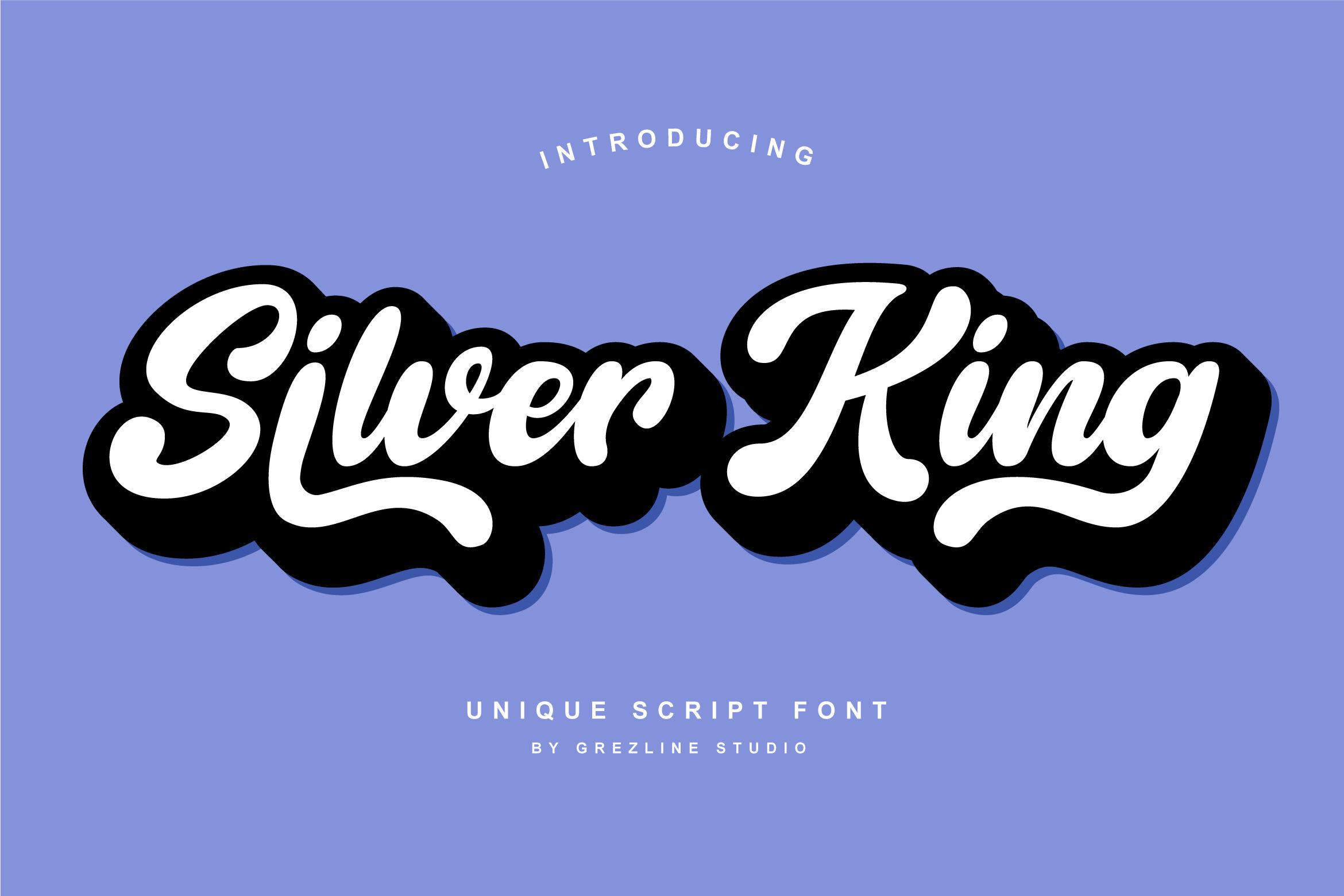 Silver King Script Font By Grezline Studio Thehungryjpeg Com