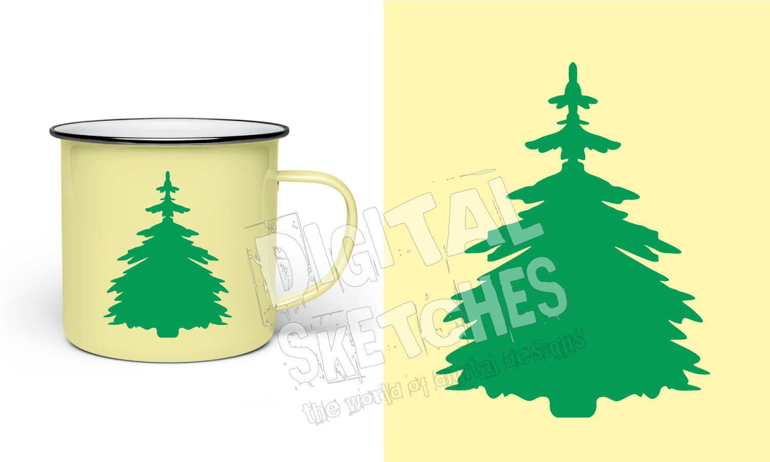 Fir Tree Svg Tree Vector Forest Svg Svg Dxf Cricut Tree By Digital Sketches Thehungryjpeg Com