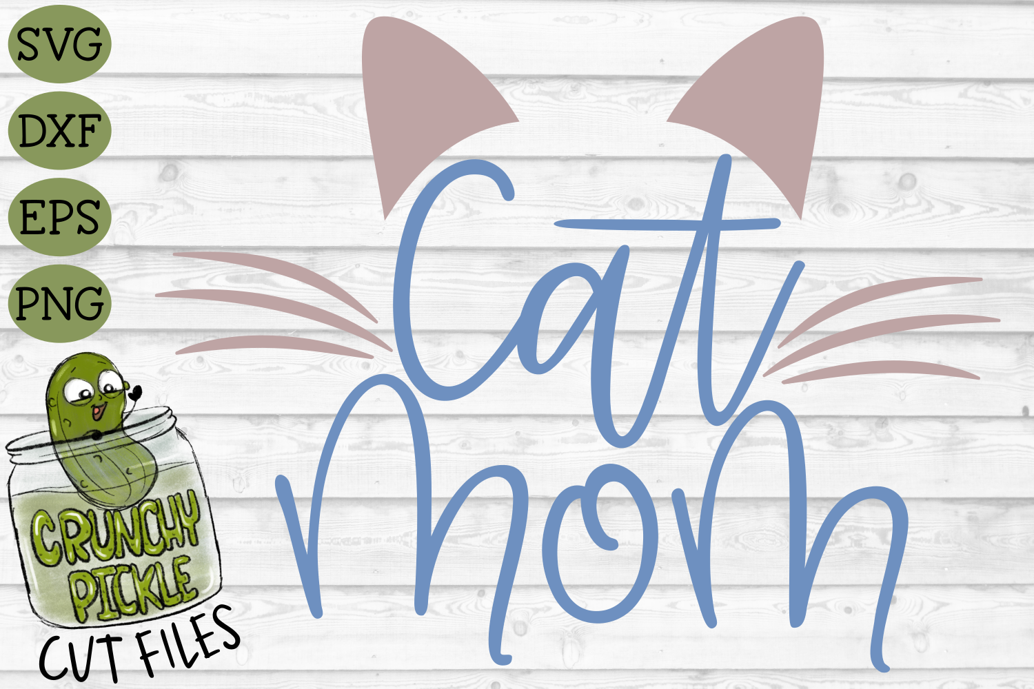 Cat Mom SVG By Crunchy Pickle | TheHungryJPEG.com