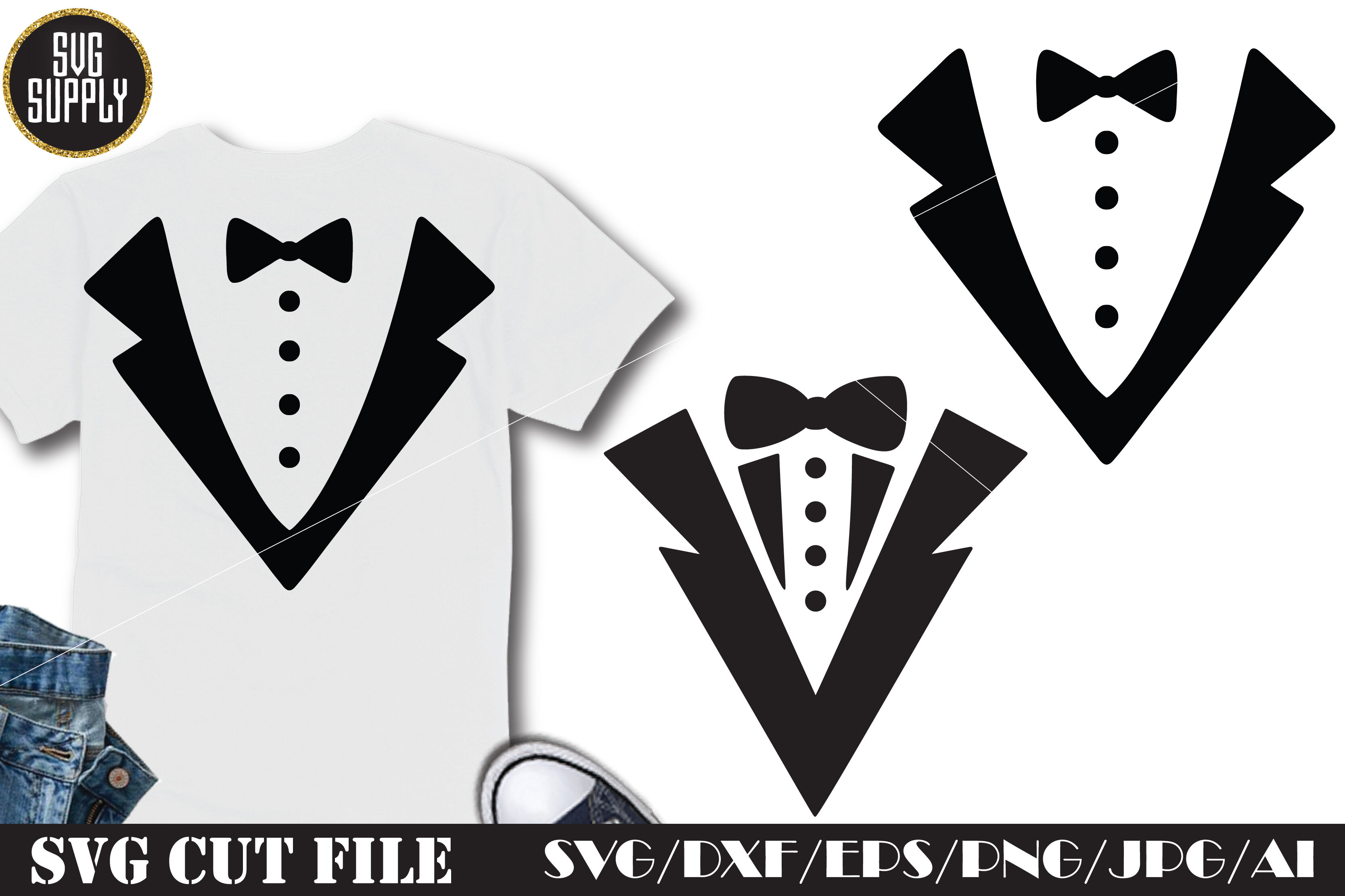 Tuxedo Fashion SVG Cut File By SVGSUPPLY | TheHungryJPEG