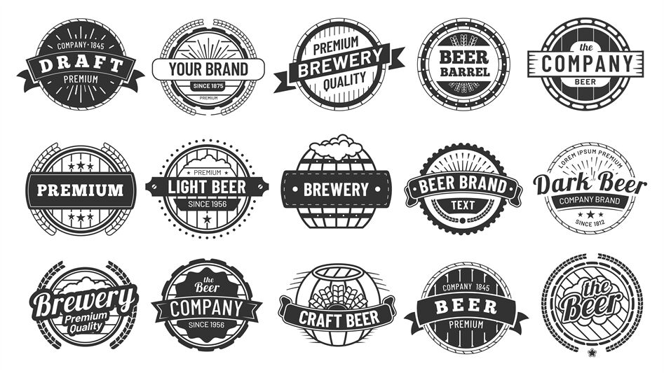 Brewery Badge Draft Beer Barrel Emblem Retro Circle Badges And Quali By Tartila Thehungryjpeg Com