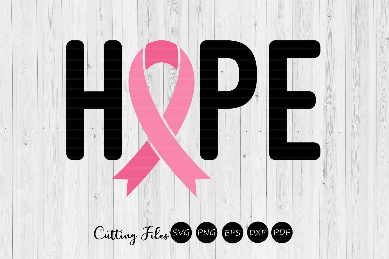 Hope Cancer Ribbon Svg