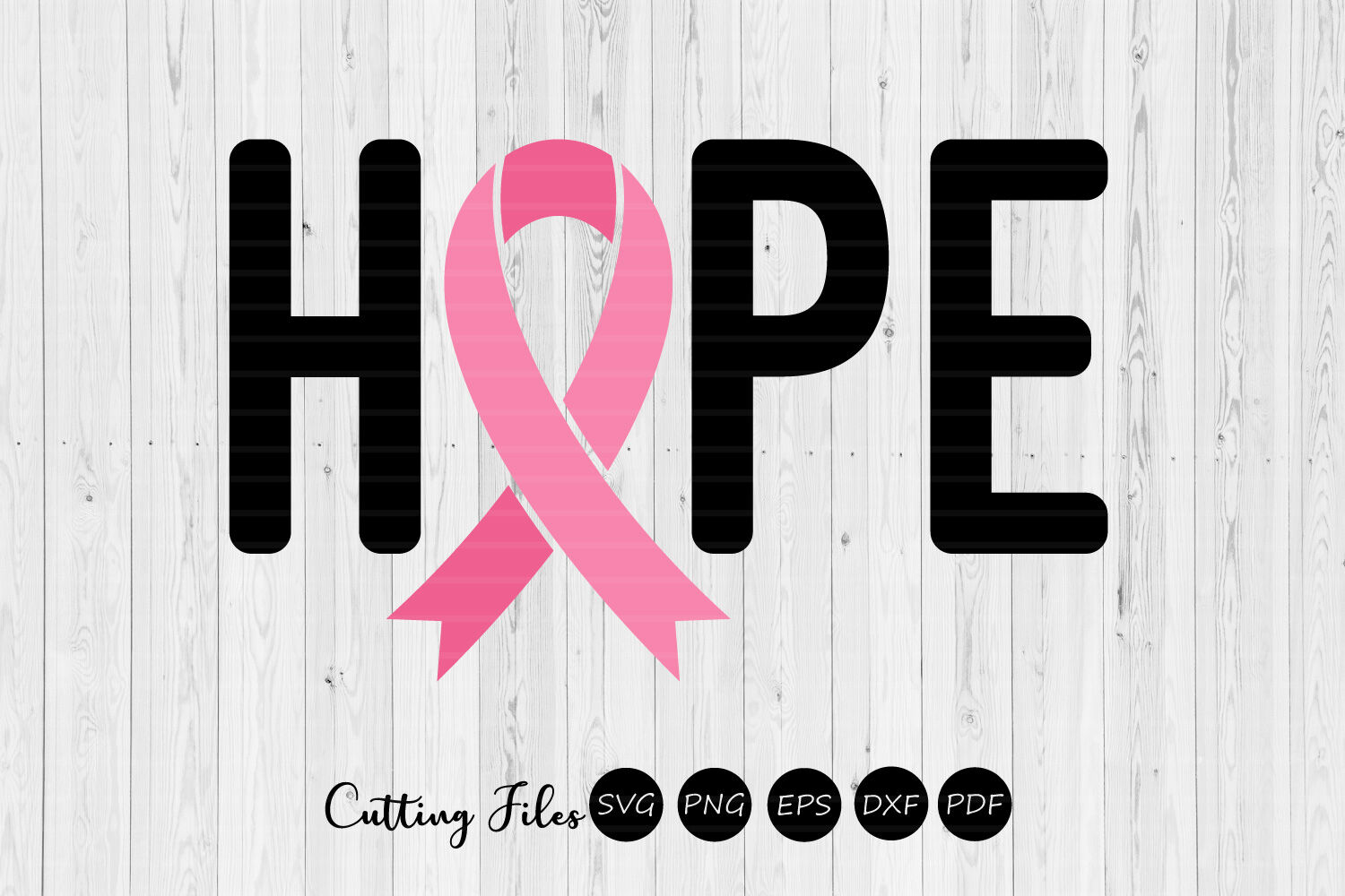 Hope Cancer Ribbon Svg 