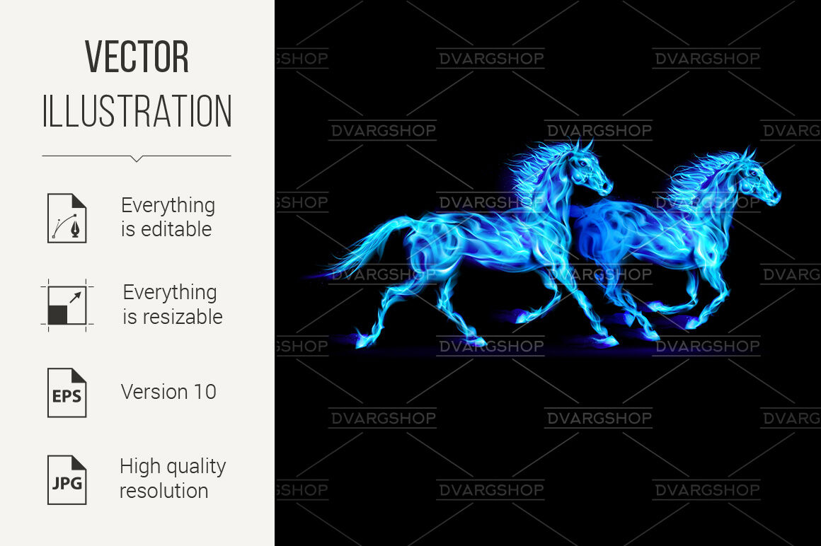 Gray and blue horse running graphic wallpaper HD wallpaper | Wallpaper Flare