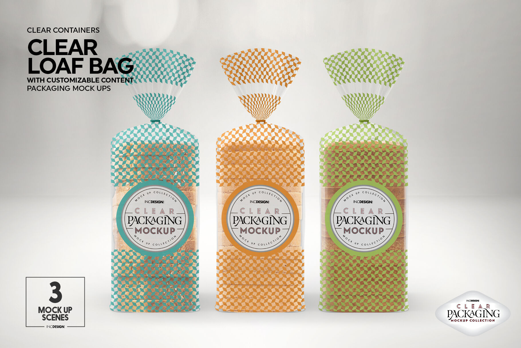 Download Clear Loaf Bread Bag Packaging Mockup By INC Design Studio ...