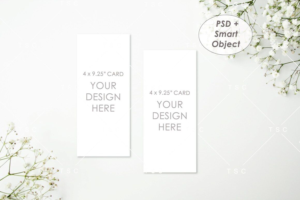 Download 4 X 9 25 Card Mockup Program Card Menu Card Wedding Card By The Sunday Chic Thehungryjpeg Com