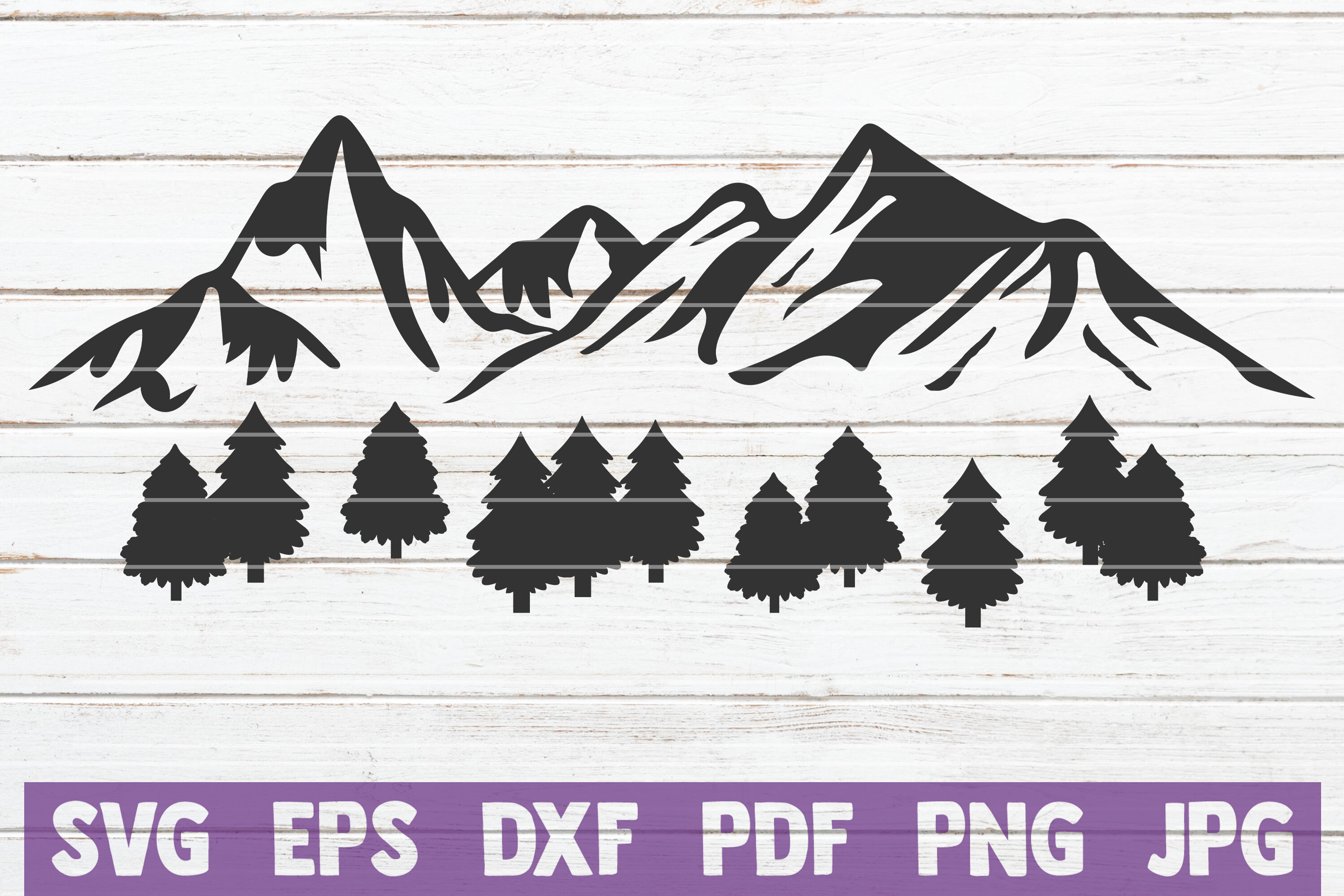 Mountain View SVG Cut File By MintyMarshmallows ...