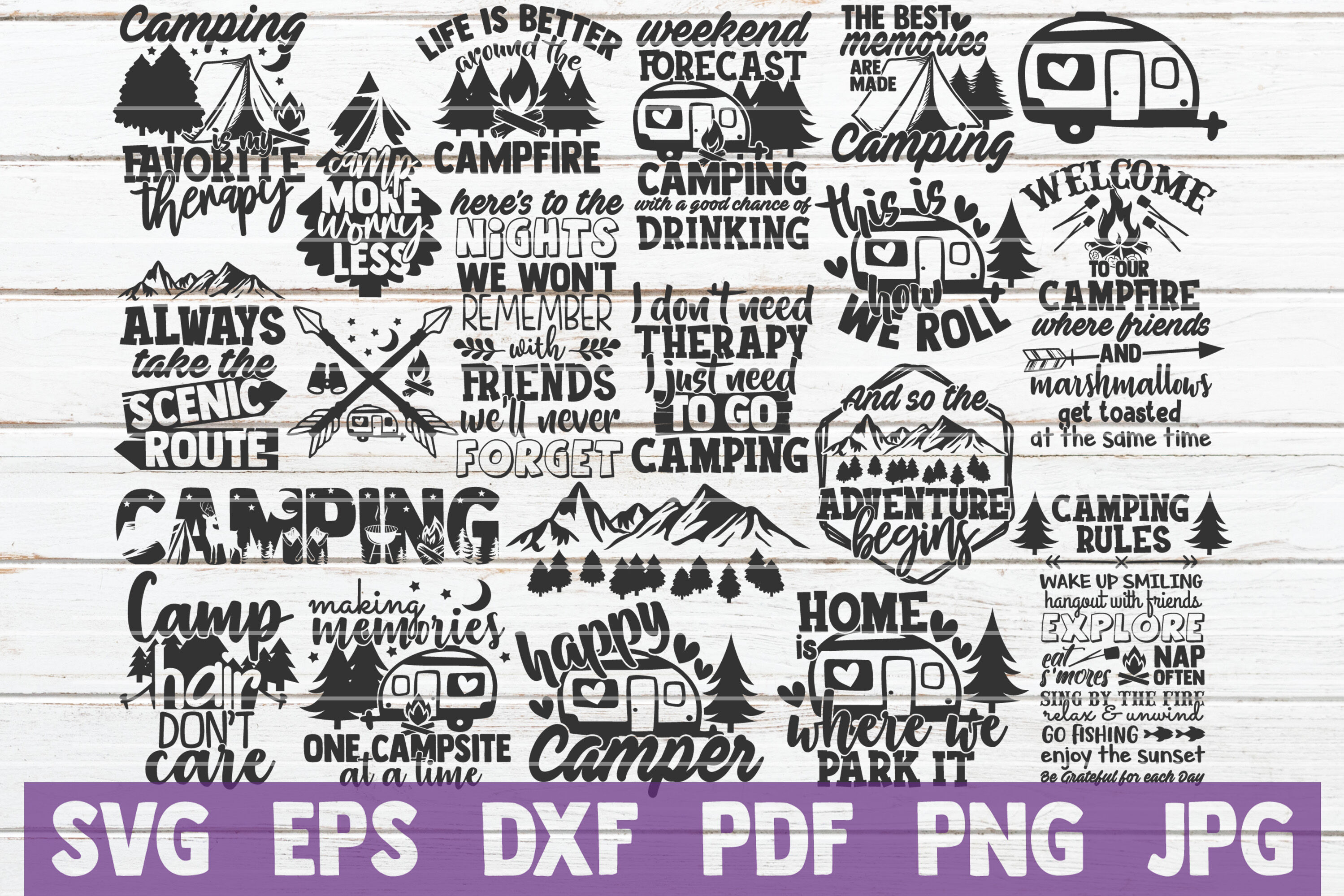 Free Free 348 Camping Svg Bundle SVG PNG EPS DXF File