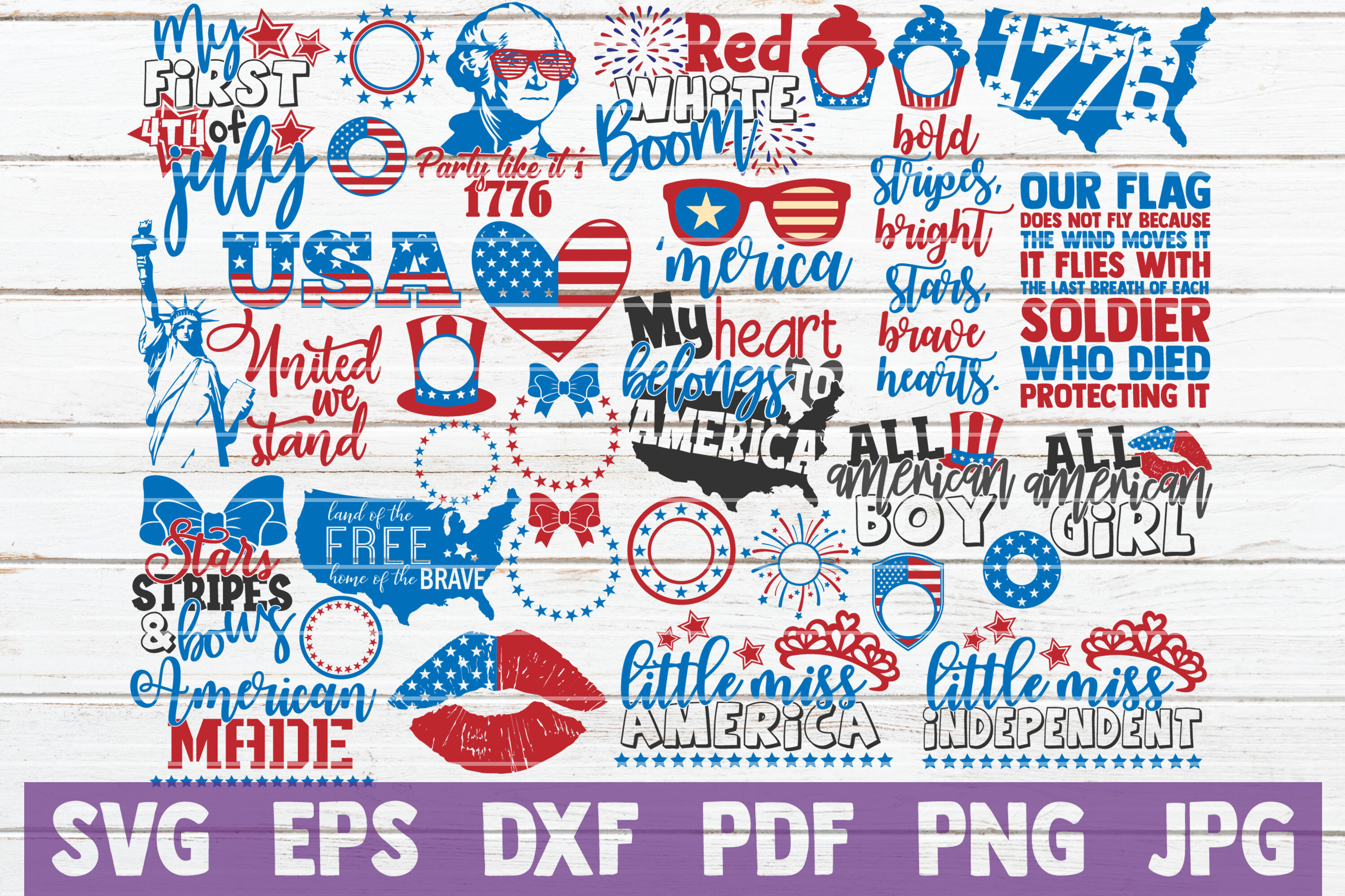 4th Of July Svg Bundle Svg Cut Files By Mintymarshmallows Thehungryjpeg Com