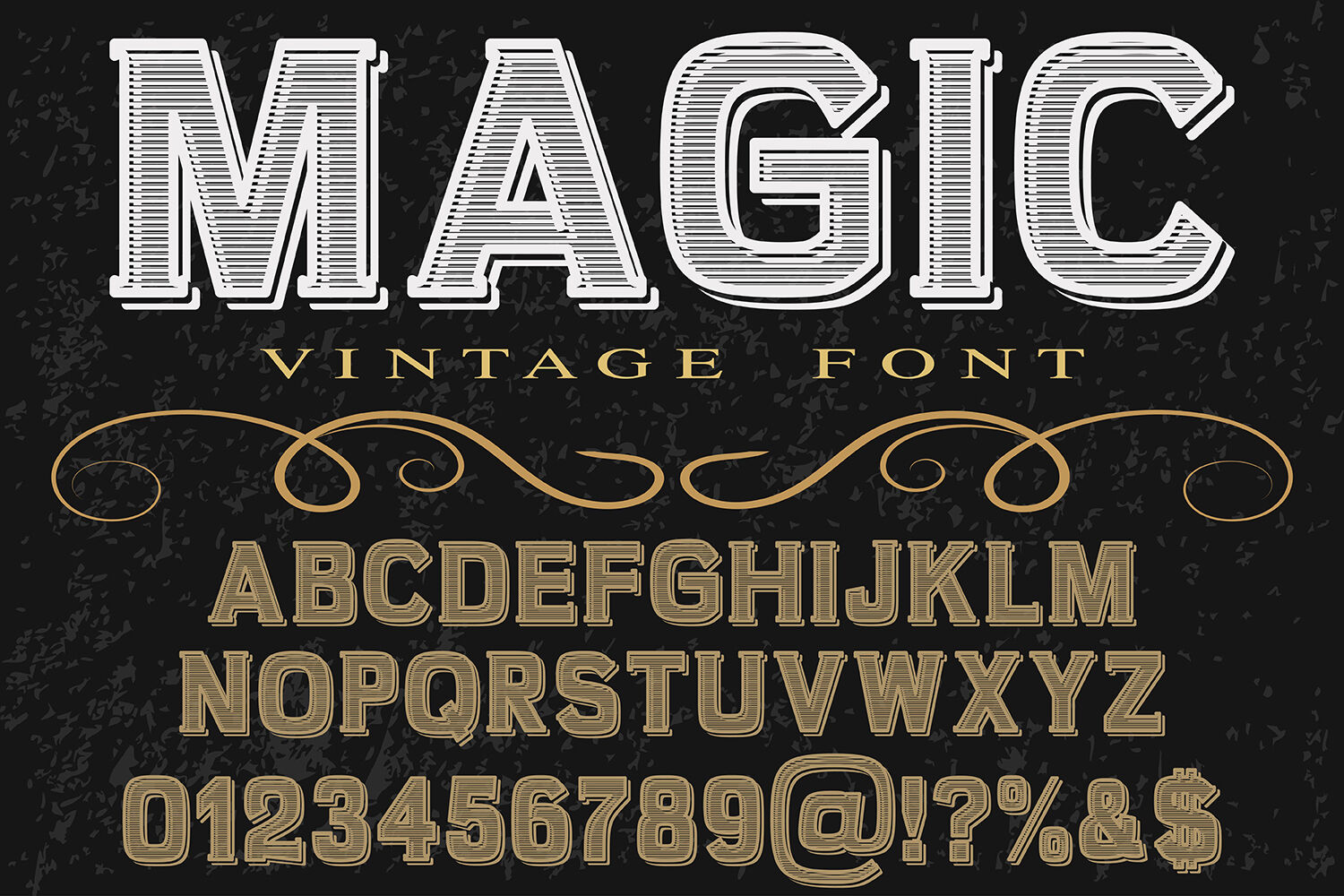 Download vintage alphabet Typeface handcrafted vector label design ...