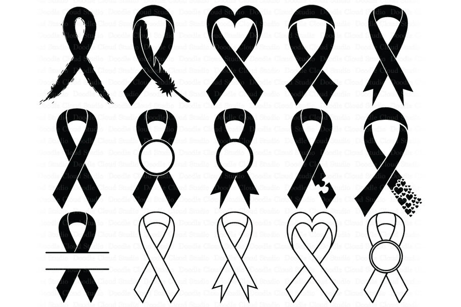 Awareness Ribbon Svg Ribbon Cancer Svg By Doodle Cloud Studio Thehungryjpeg Com