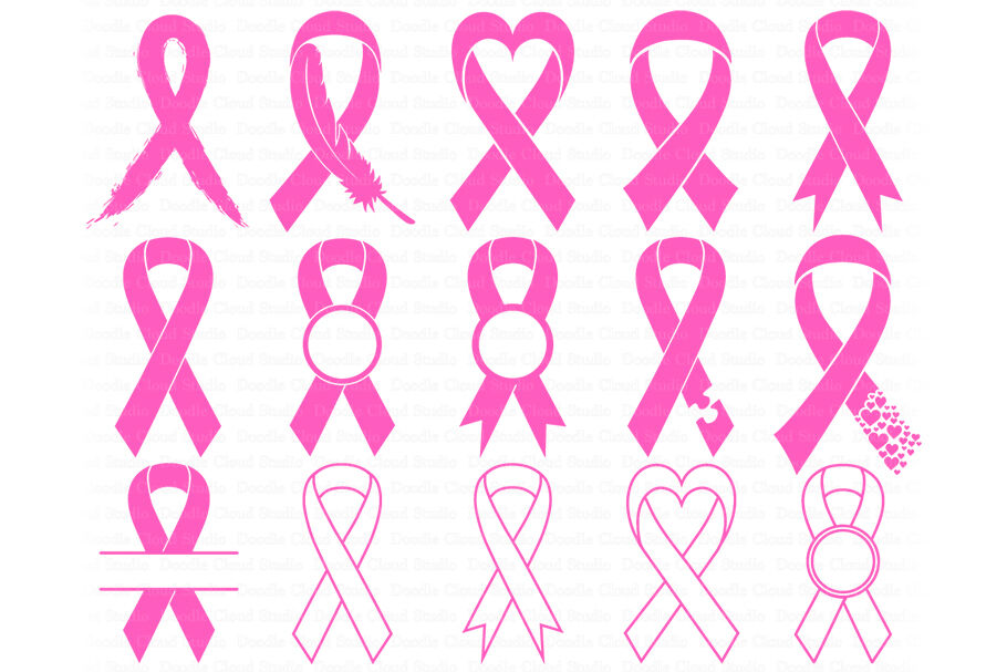 Awareness Ribbon SVG, Ribbon Cancer SVG By Doodle Cloud Studio
