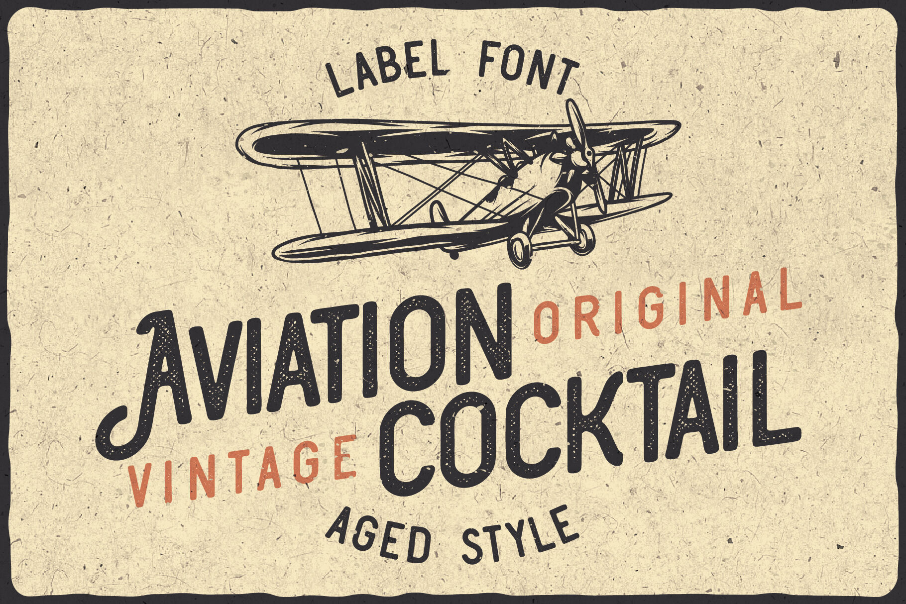 Aviation Cocktail Font Bonus By Vozzy Vintage Fonts And Graphics Thehungryjpeg Com